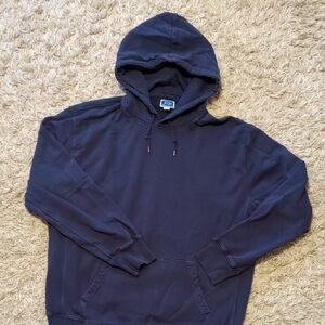 J.Crew 100% Cotton Garment Dyed French Terry Navy Hoodie